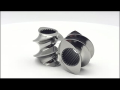 अनुकूलित ट्विन स्क्रू संक्रमण तत्व एक्सट्रूडर स्क्रू रेत विस्फोट पॉलिशिंग प्लास्टिक के लिए