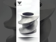 DIN ट्विन स्क्रू एक्सट्रूडर तत्व 30 डिग्री कोण डबल फ्लाइट स्क्रू कन्वेयर एक्सट्रूडर पार्ट्स